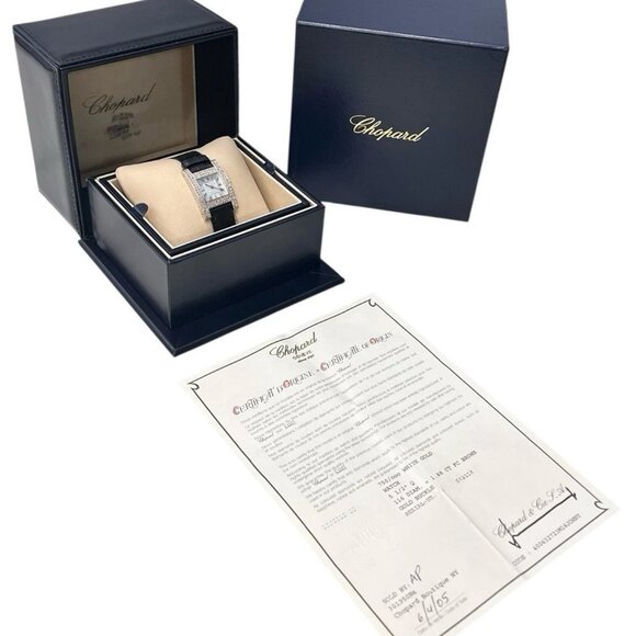 Chopard Your Hours 18k White Gold MOP Dial 24mm Quartz Women’s Watch 13/6818-55